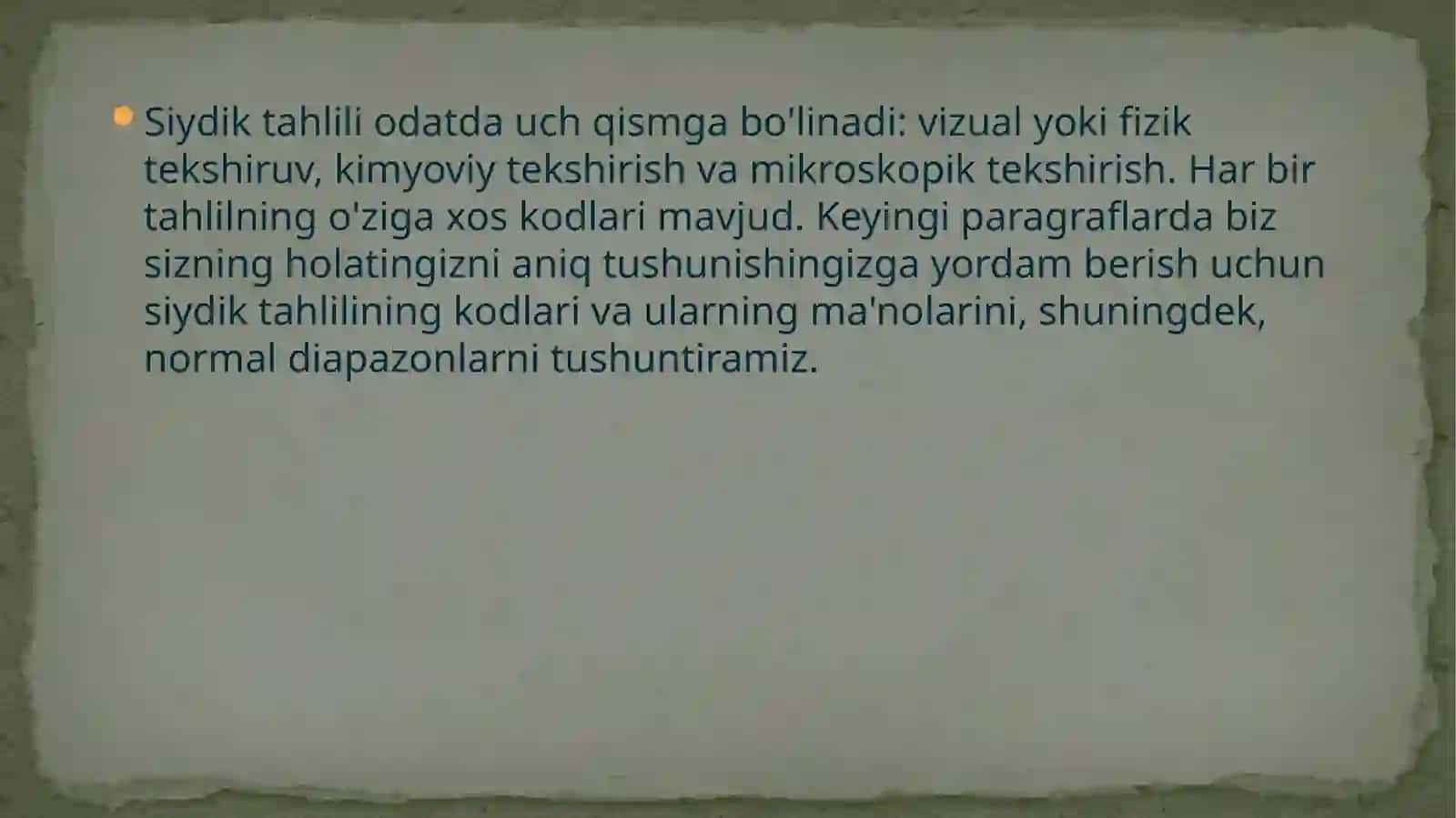 Siydik tahlili 2