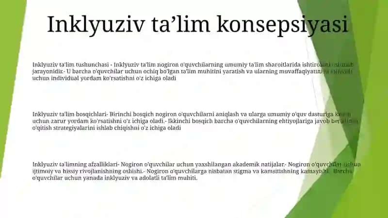 Inklyuziv Ta’Limni Amalga Oshirish Jarayoni Alohida Yordamga Muhtoj Bolaning Shaxsini Rivojlantirishning Xususiyatlari 2