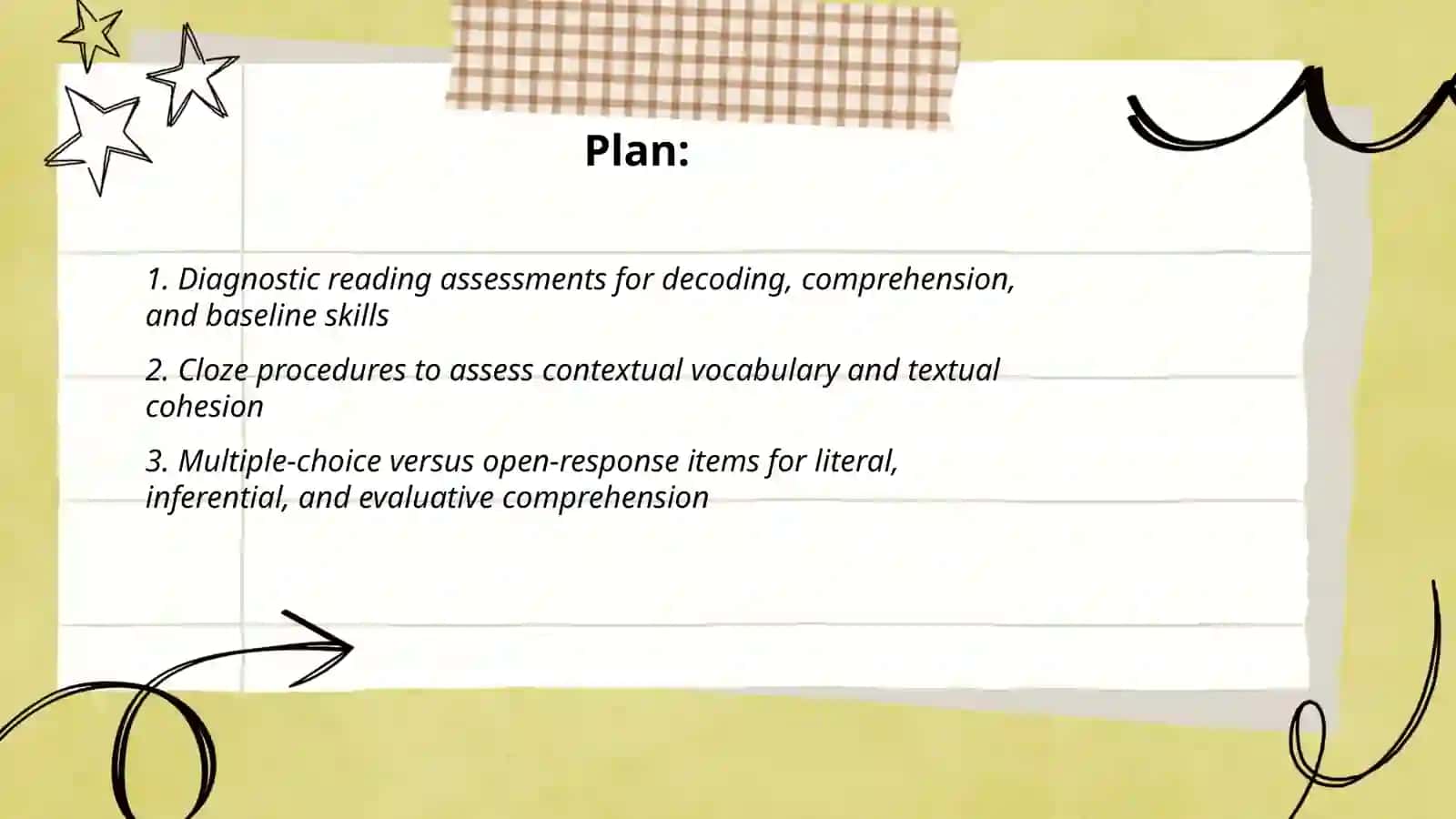 Metheds and criteria of assesing language aspects reading 2 2