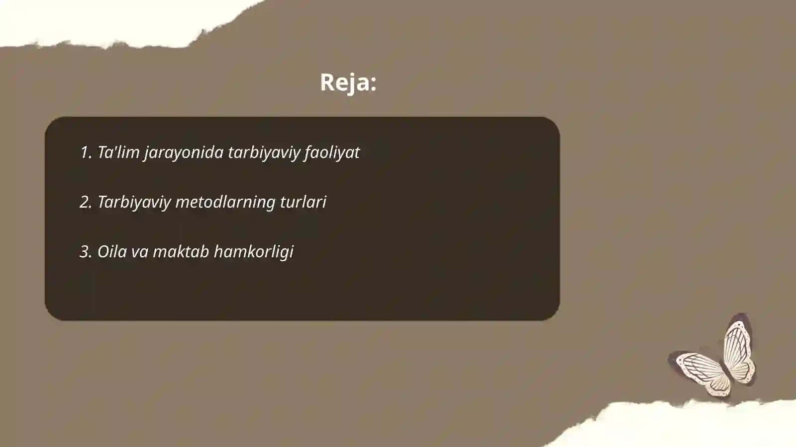 Tarbiyaviy faoliyat metôdikasi 2