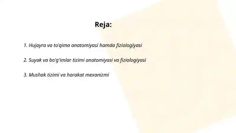 Hayvonlar anatomiyasi, fiziologiyasi 2