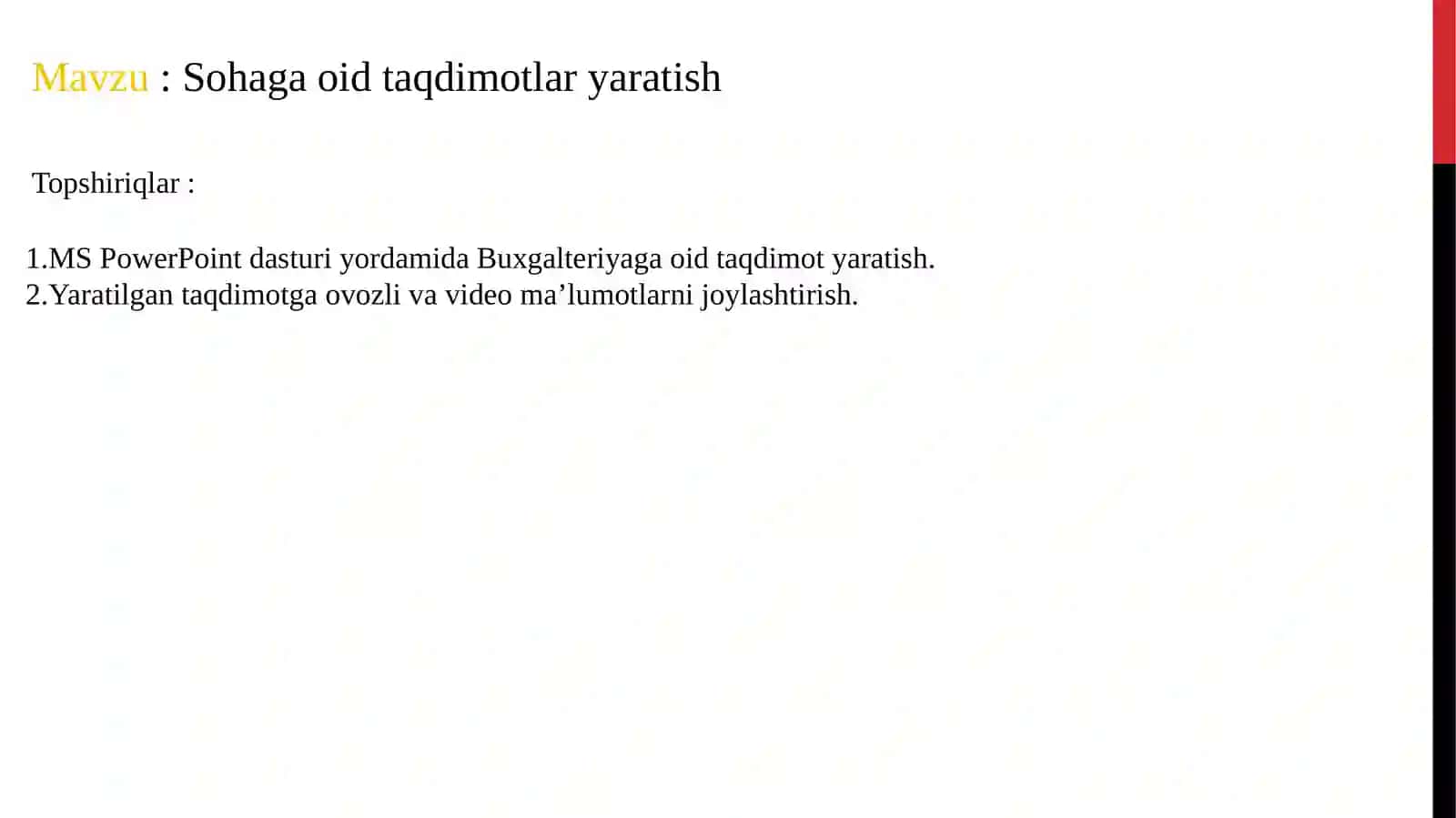 Iqtisodiyotda Axborot komplekslari va texnologiyalari 2