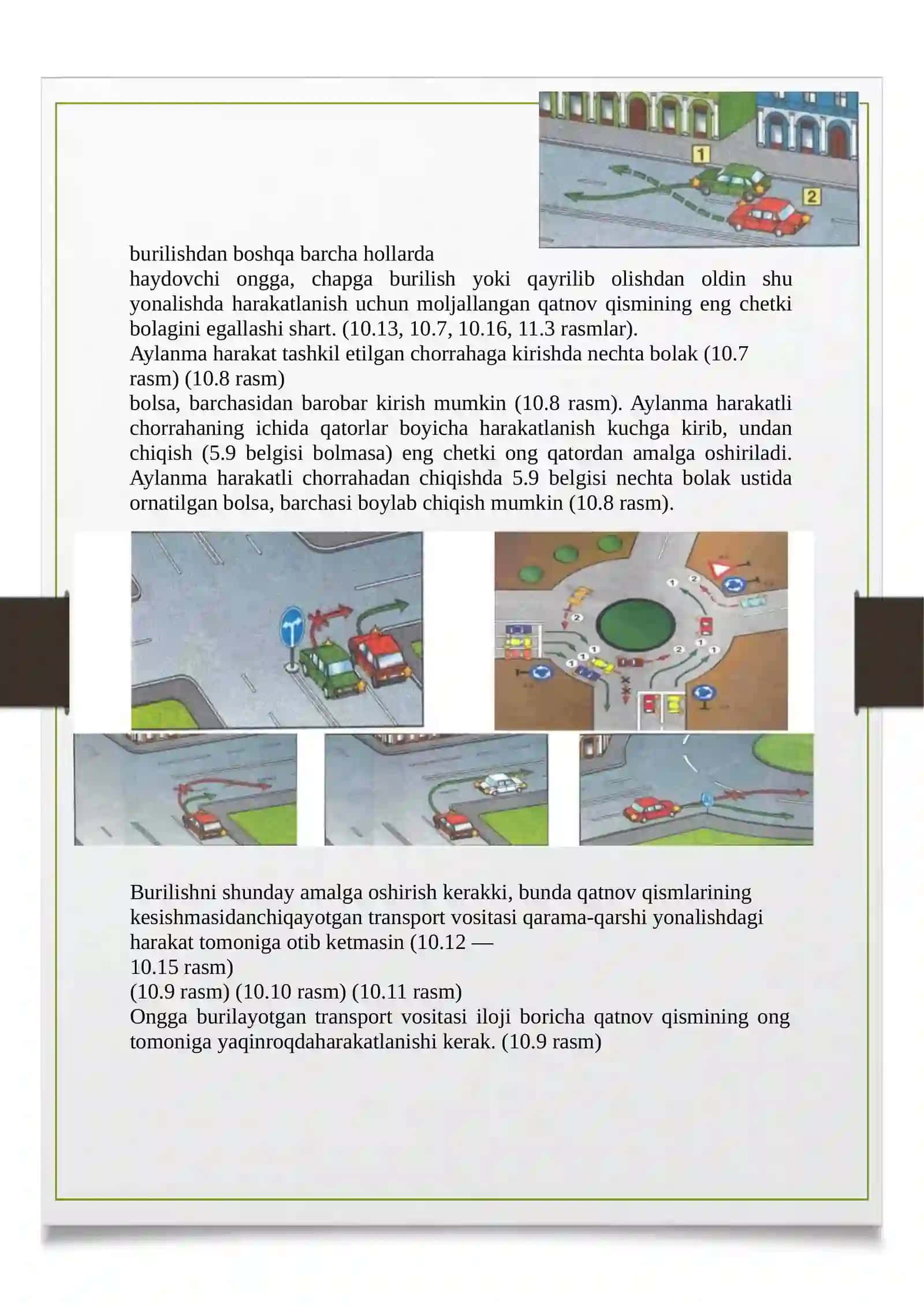 Harakatlanish tartibi, transport vositalarining to‘xtashi va to‘xtab turishi 2