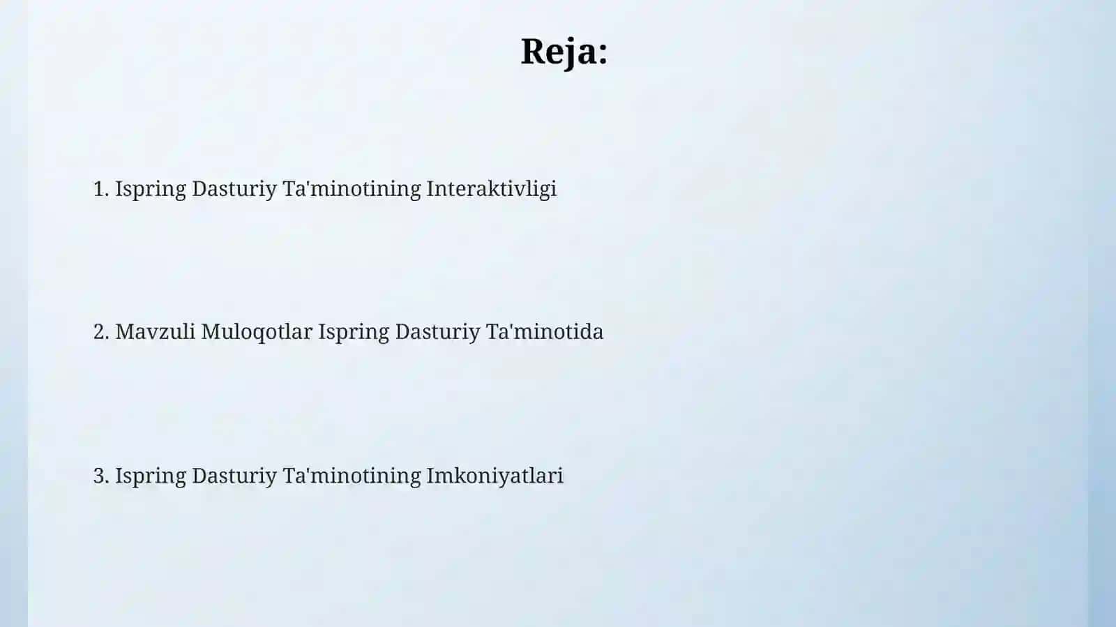Mavzuli Muloqotlar Ispring Dasturiy Ta'minotida 2