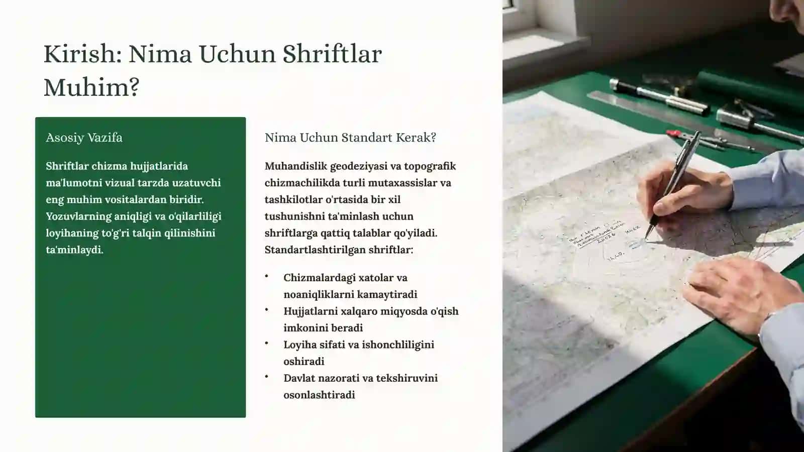Muhandislik Geodeziyasi va Topografik Chizmachilik Fani Tushunchalari 2
