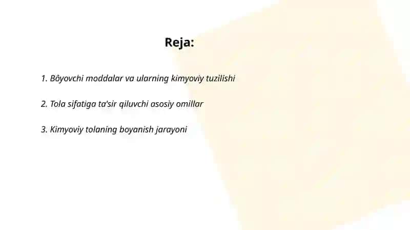 Bôyovchi moddalarning tola sifatiga tasiri 2