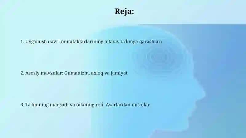 Yevropa Uyg‘onish Davri Mutafakkirlari Asarlarida Oila Tarbiyasining Aks Etishi 2