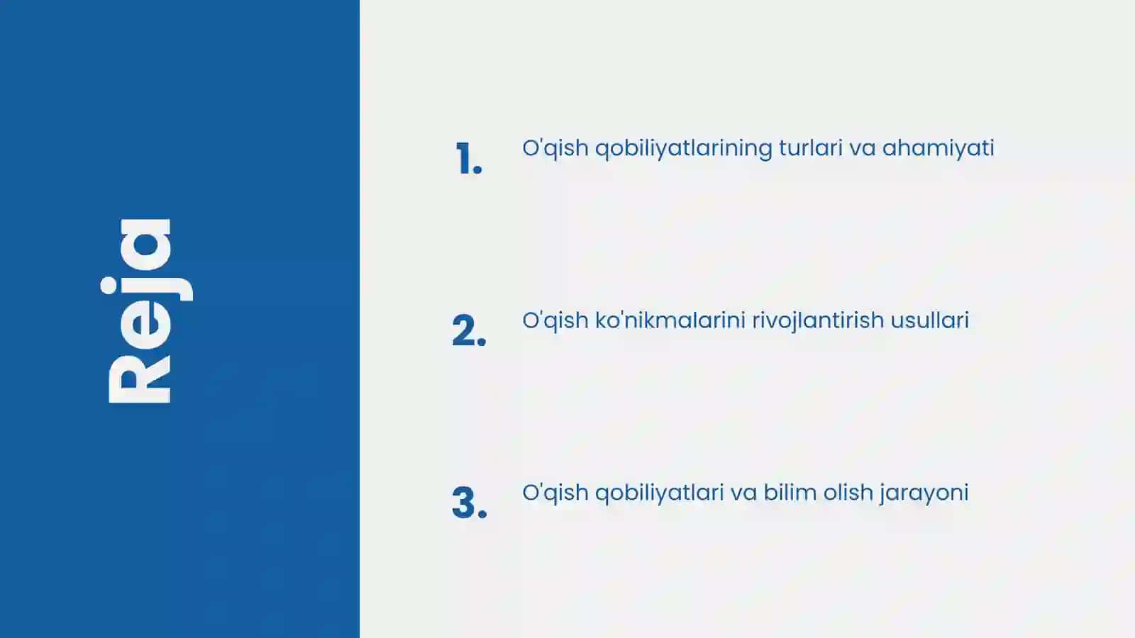 O'qish qobiliyatlari 2