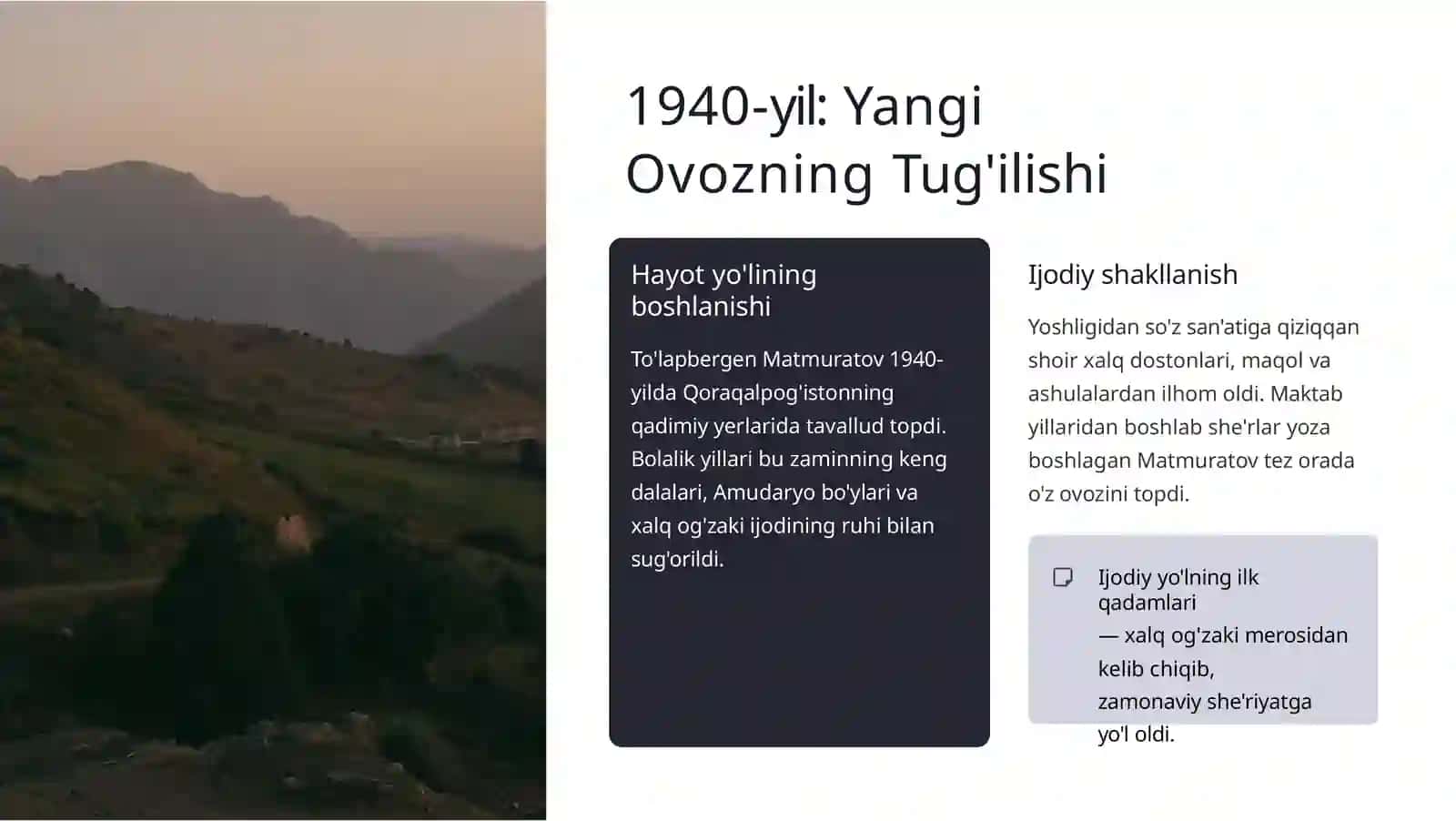 Qoraqalpoq she'riyatining yorqin ovozi 2