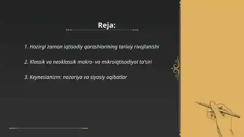 Hozirgi zamon iqtisodiy qarashlari evolyutsiyasi 2
