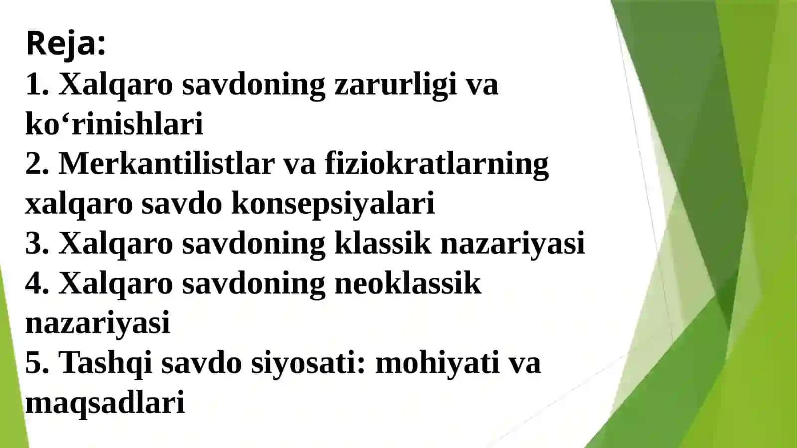 Xalqaro savdo 2