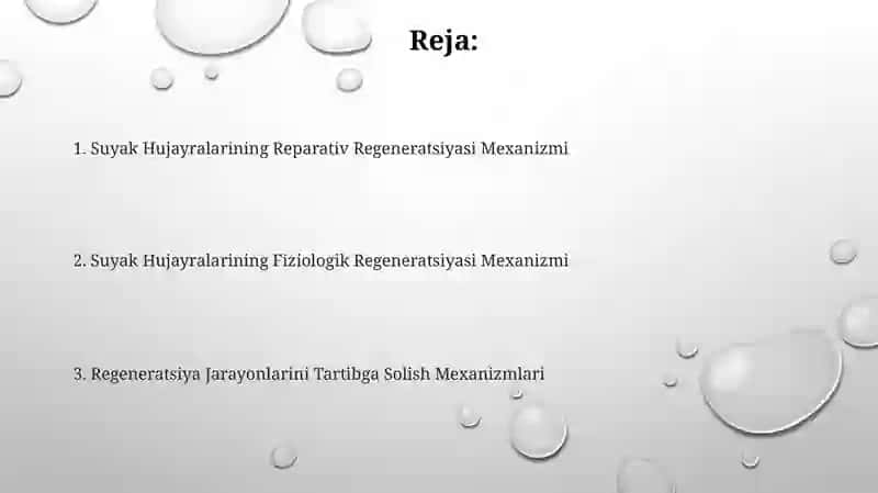 Qon hujayralariining fizologikva reparativ regeneratsiya mexanizmi 2