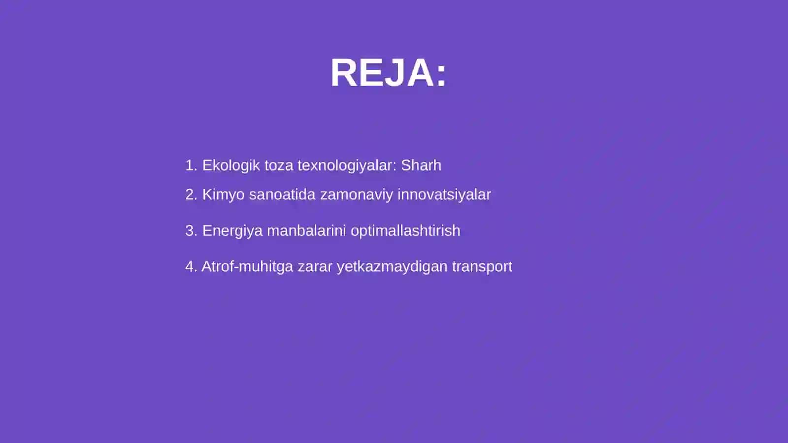 Zamonaviy ekologik toza texnologiyalarni qoʻllash 2