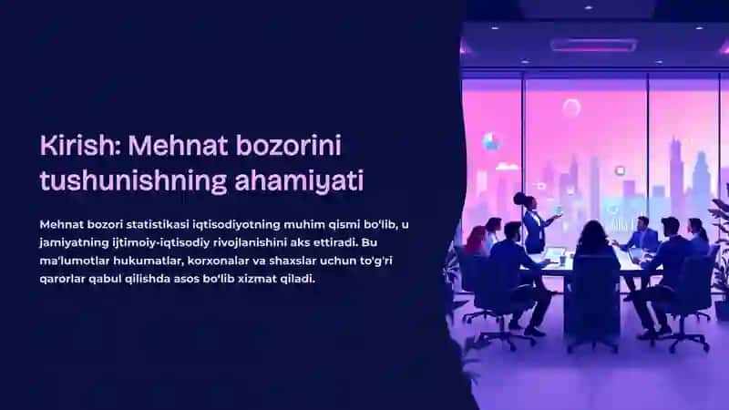 Mehnat bozori statistikasi: mohiyati va vazifalari 2