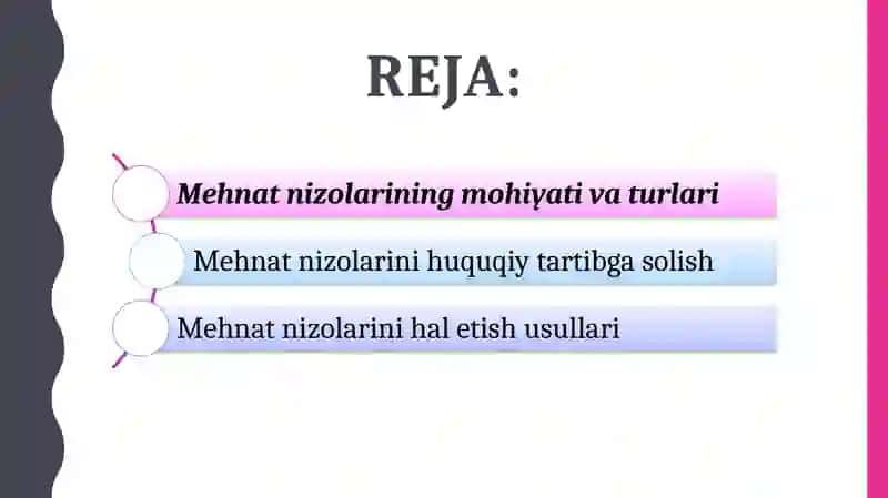 Mehnat nizolari va ularni hal etish tartibi 2