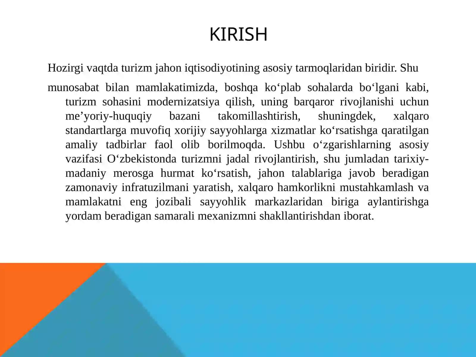 Turizm resurslarining xalqaro raqobatbardoshligini oshirish omillari 2