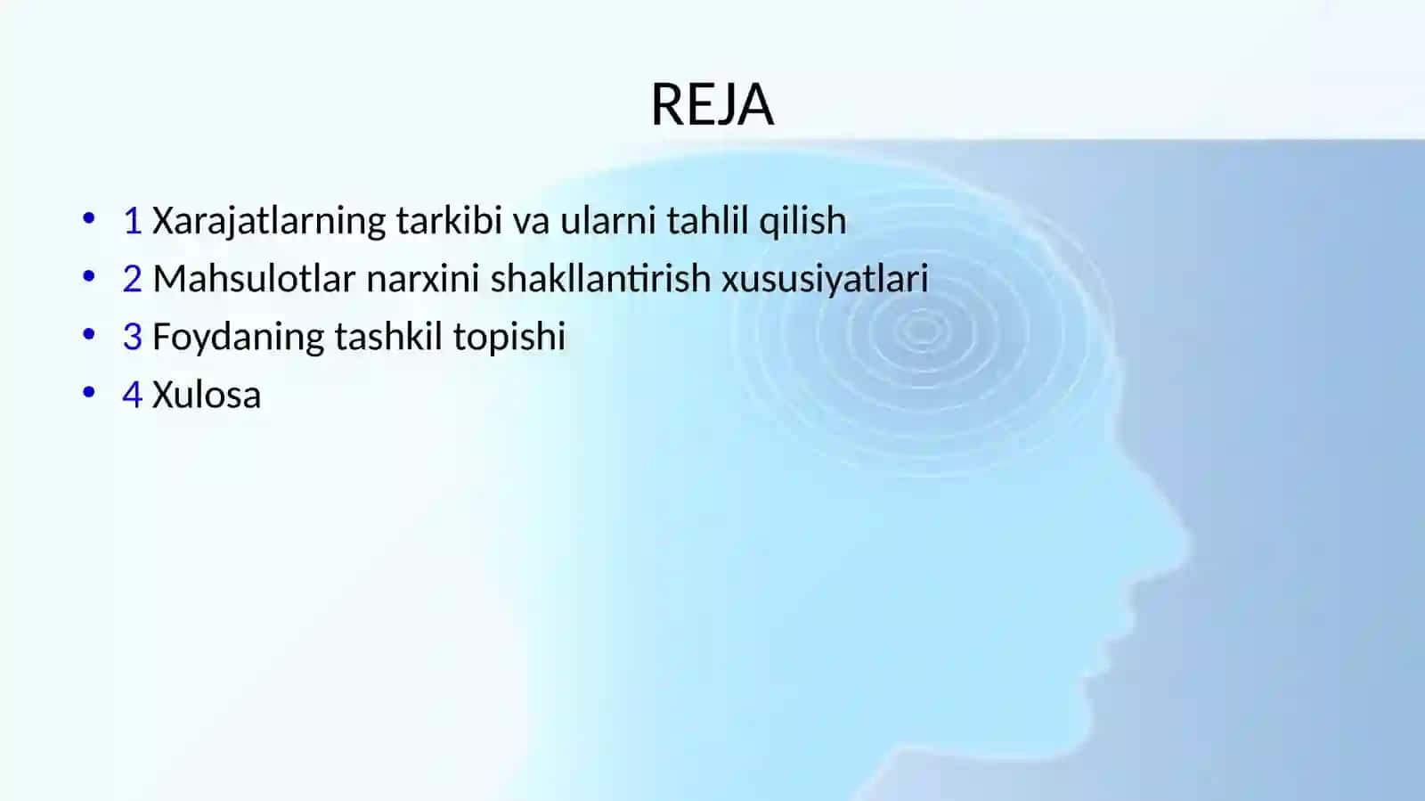Ishlab chiqarish xarajatlari va foyda tashkil topishining xususiyatlari 2