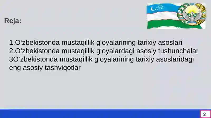 O‘zbekistonda mustaqillik g‘oyalarining tarixiy asoslari 2