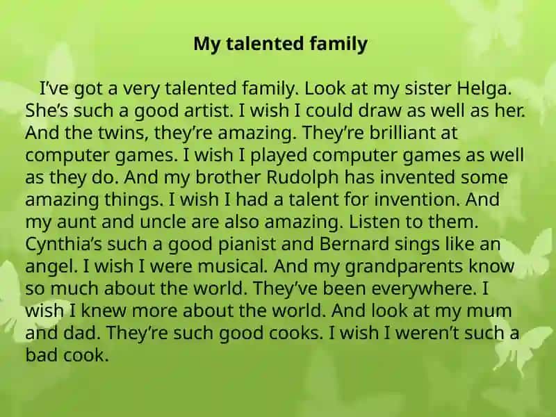 My talented family 2