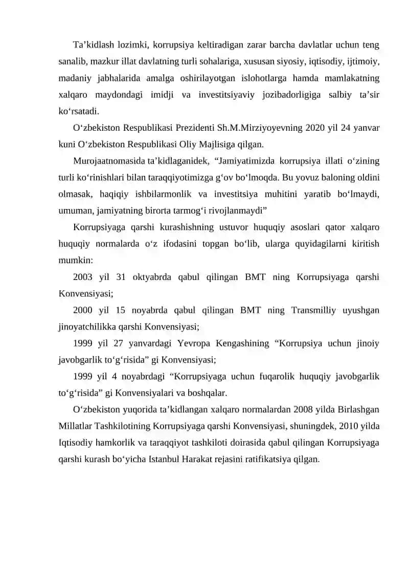 Korrupsiyaga qarshi kurash mexanizmlari 2