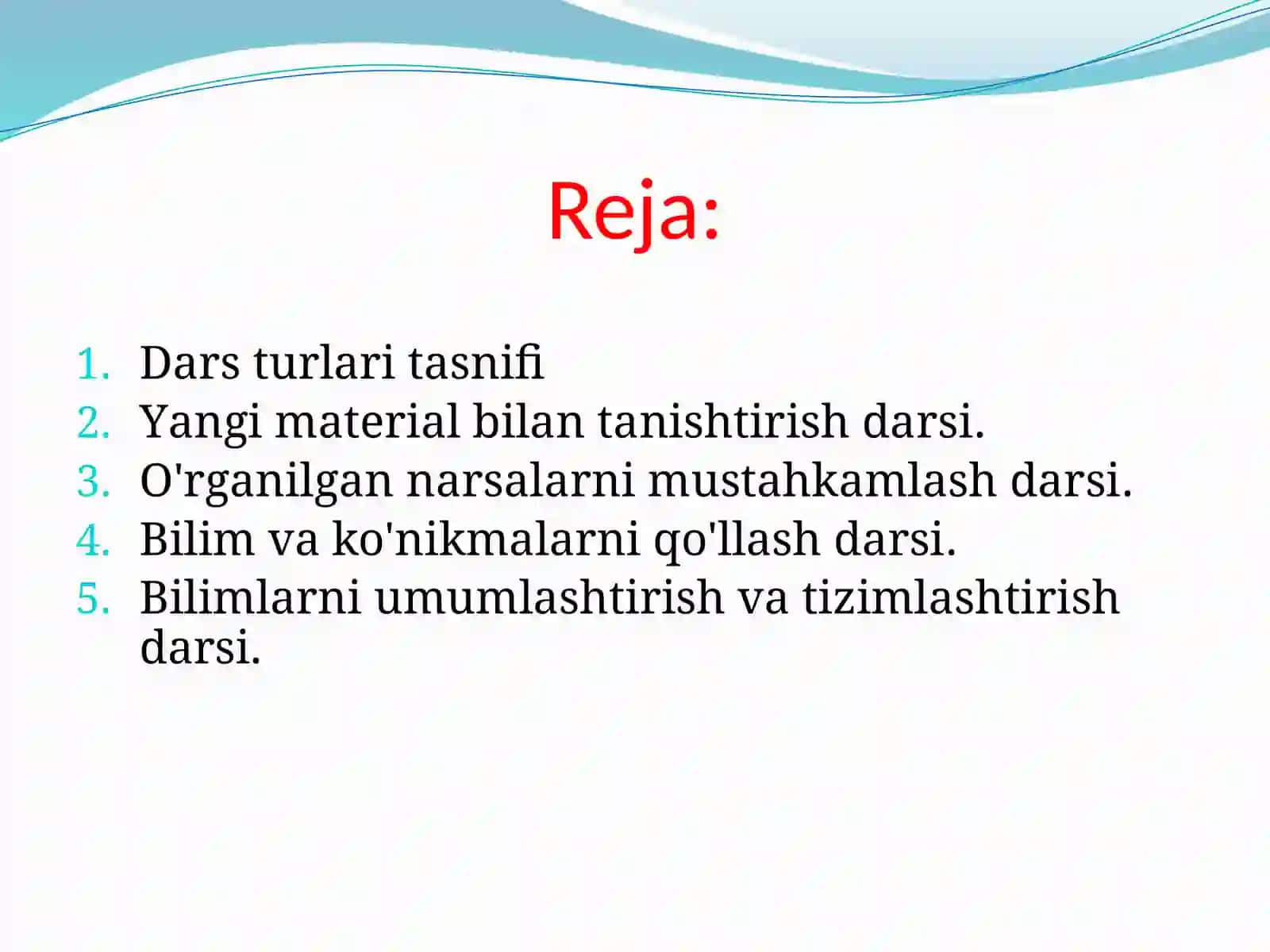 Maxsus fanlarni o'qitish shakllarining umumiy tavsifi 2