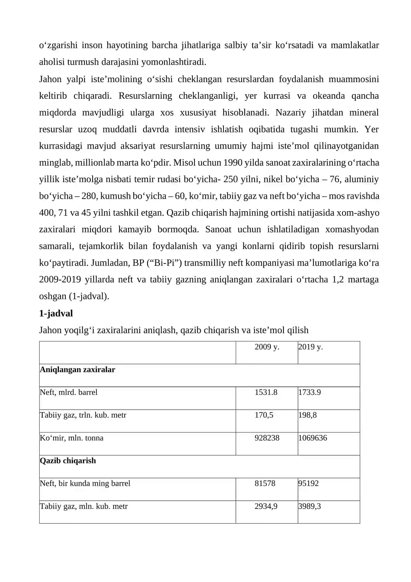 “YASHIL IQTISODIYOT”GA O‘TISHNING ZARURIYATI, TAMOYILLARI VA DASTAKLARI 2