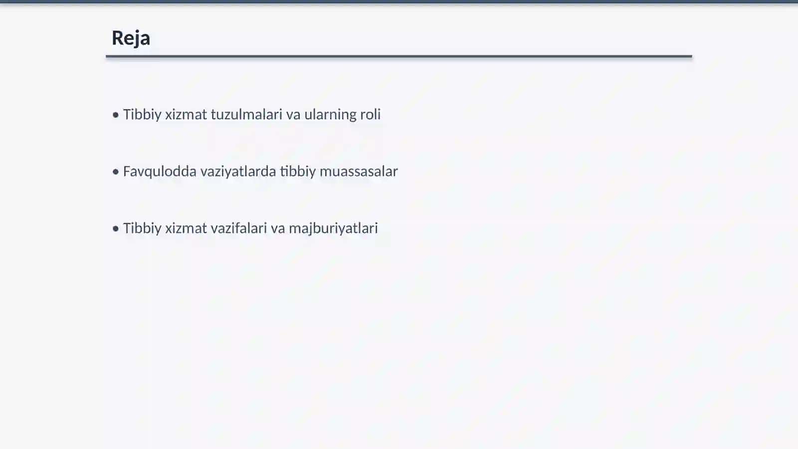 Favqulodda vaziyatlarda fuqaro muhofazasi tibbiy xizmati 2
