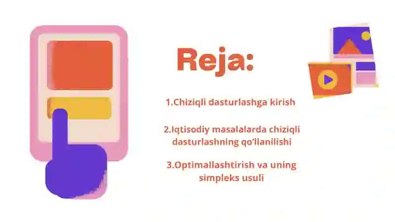 Chiziqli dasturlash va optimallashtirishda iqtisodiy masalalar 2