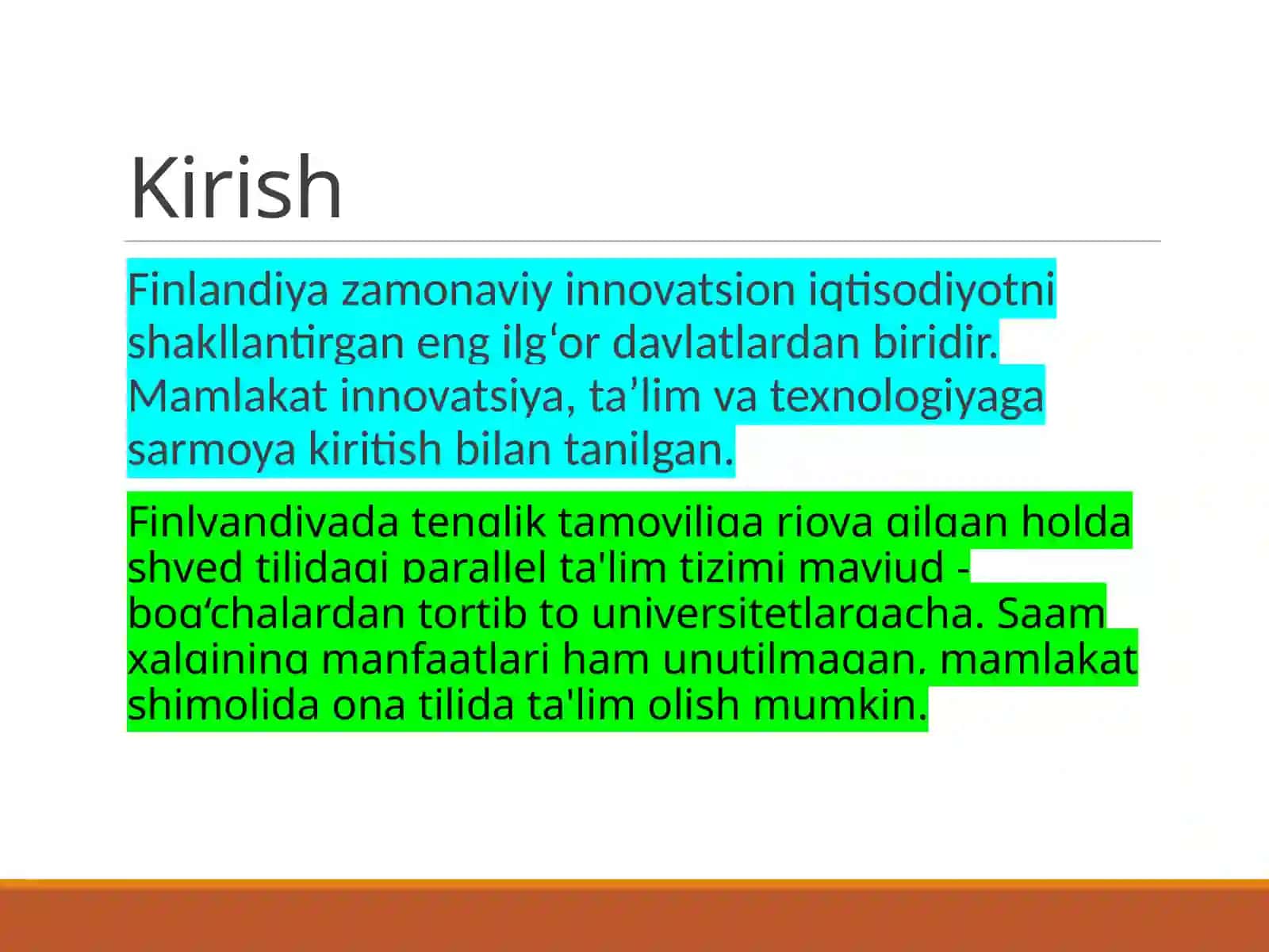 Finlandiya: Innovatsion Milliy Iqtisodiyot Tizimi 2