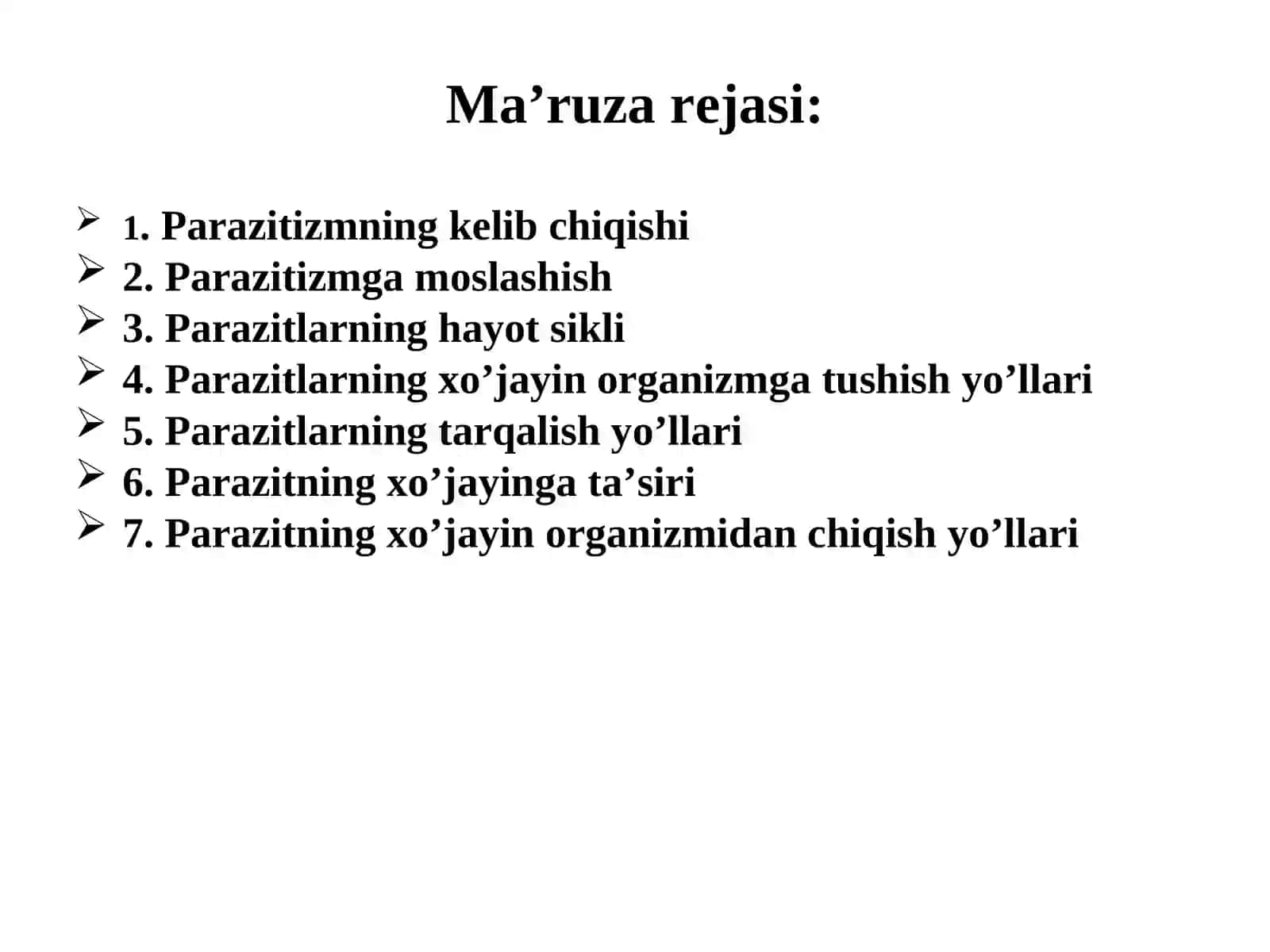 Tibbiy parazitologiya. Tibbiy protozoologiya 2
