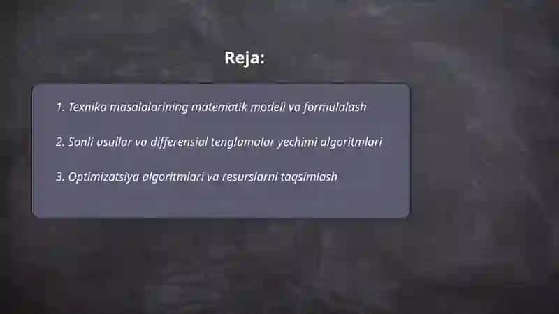 Texnika Masalalar Algoritmlarini Ishlab Chiqish 2