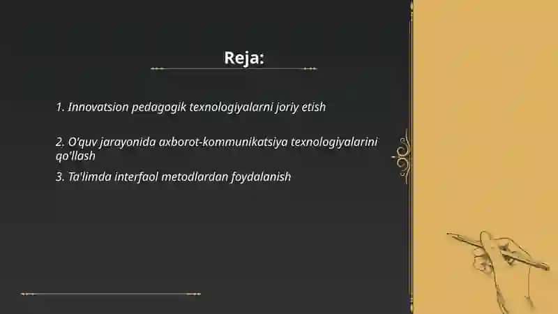 O'qituvchining innovatsion faoliyati 2