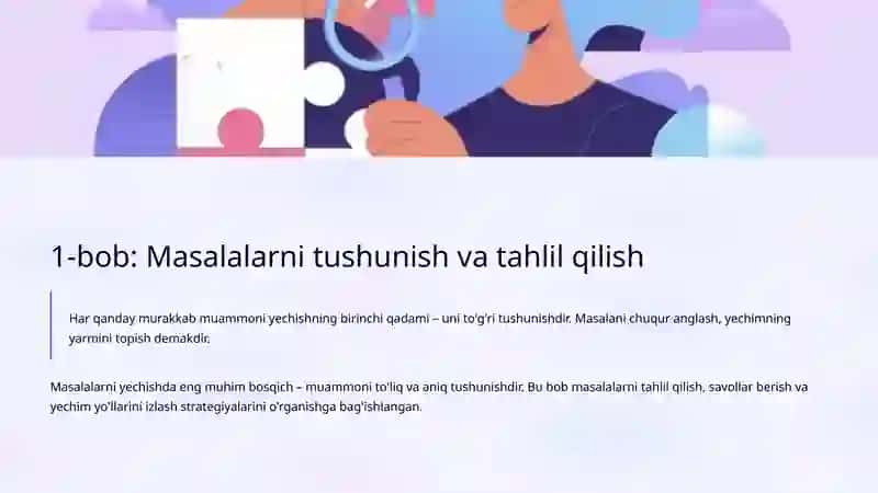 Amaliy-tatbiqiy masalalarni yechish 2
