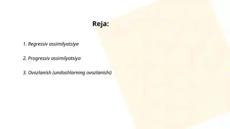 Nutq tovushlarining fonetik oʻzgarishlari 2