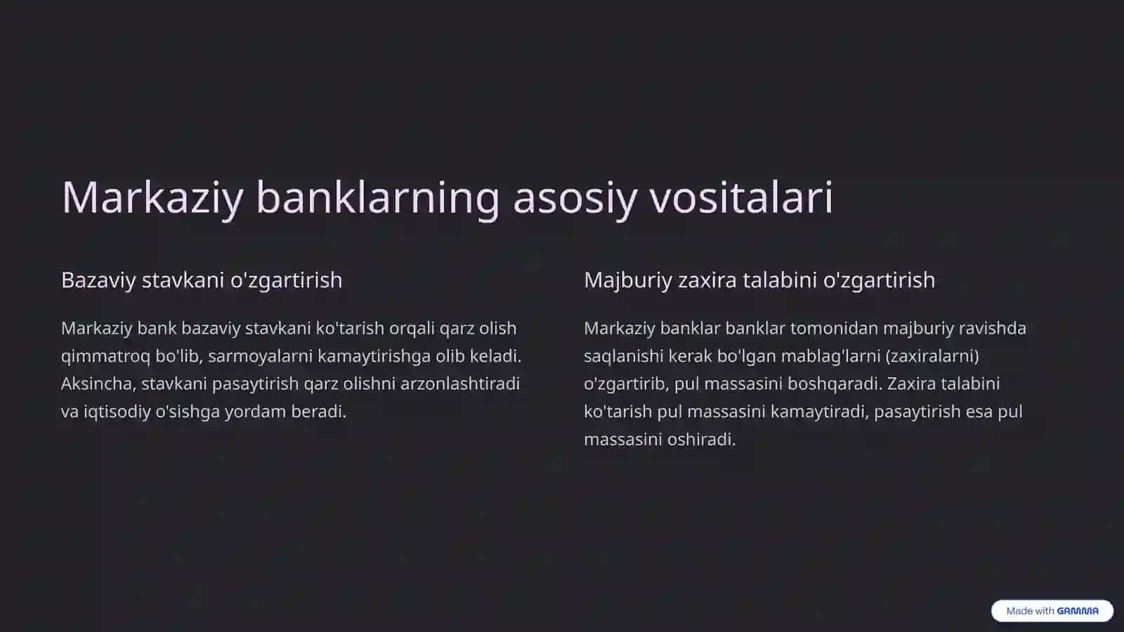 Pul kredit siyosati: xalqaro tajriba asosida tahlil 2