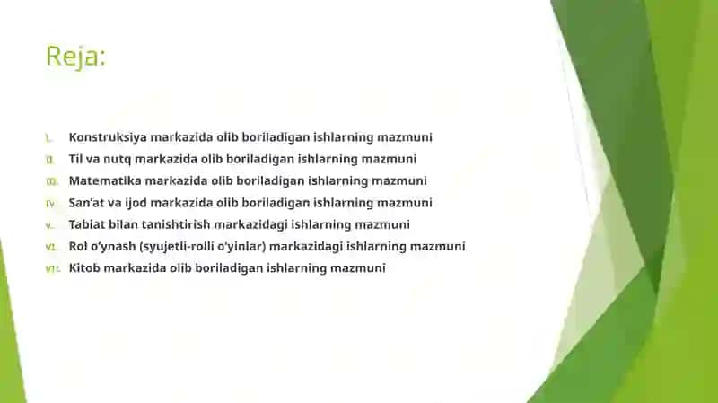 Konstruksiya markazida olib boriladigan ishlarning mazmuni 2