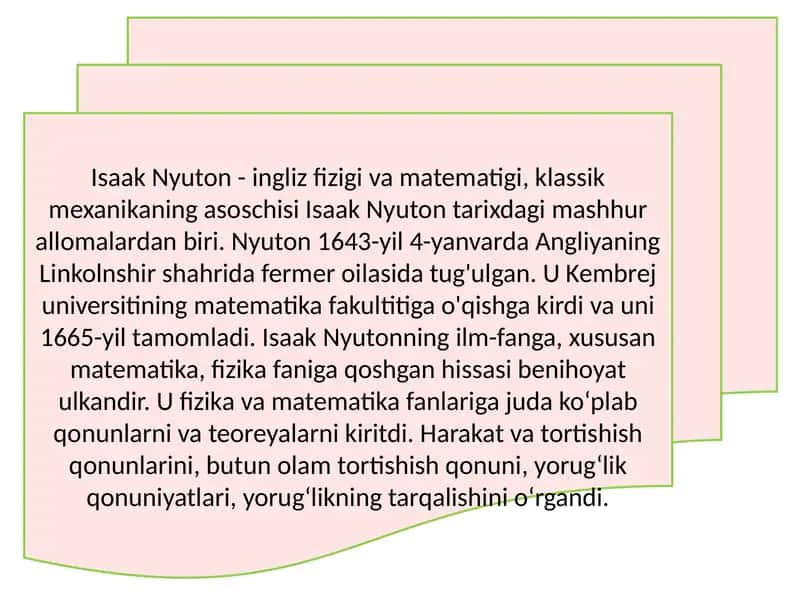 Nyuton qonunlari 2
