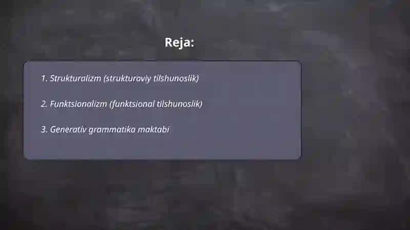 Strukturalizm (strukturaviy tilshunoslik) 2