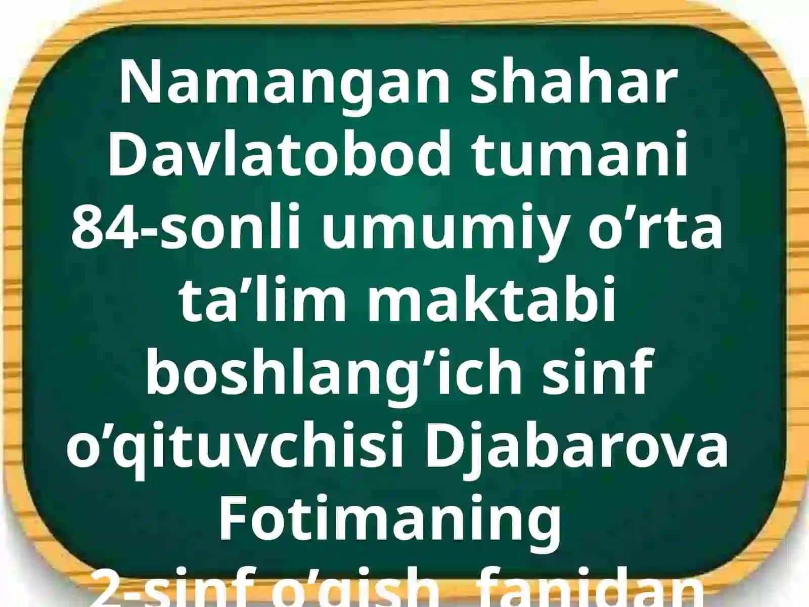 2-sinf "Qish" mavzusi ta'limoti 2
