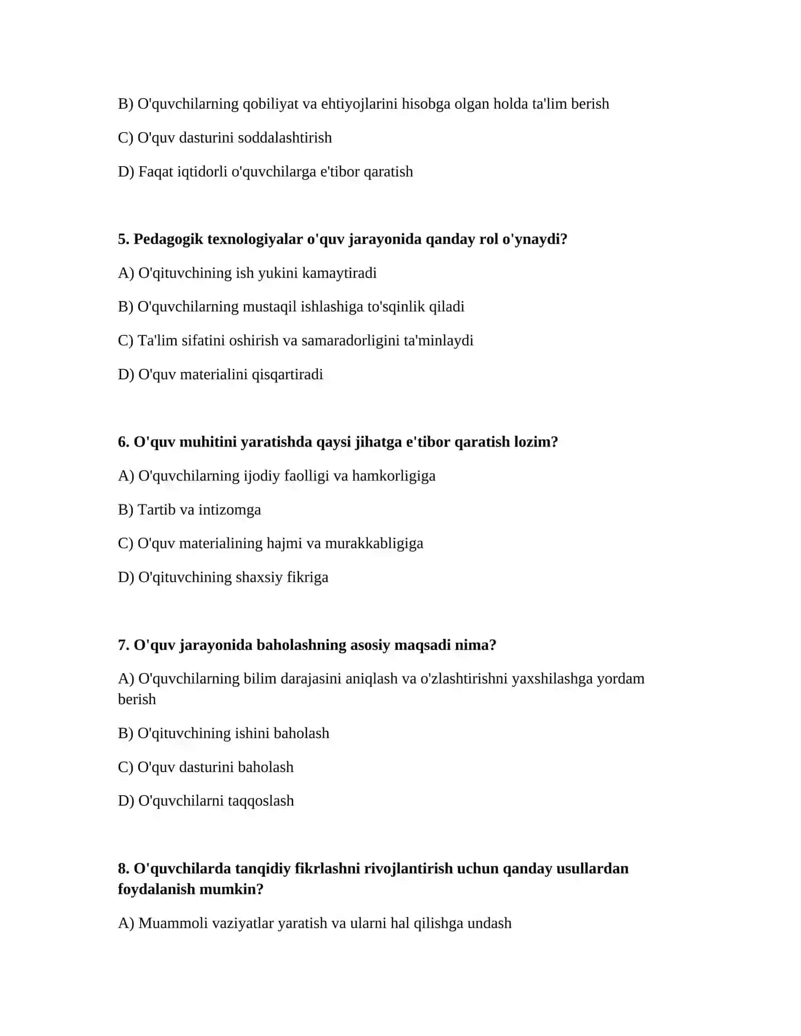 Oquv tarbiya jarayonini takomillashtirishning pedagogik shartlari 2