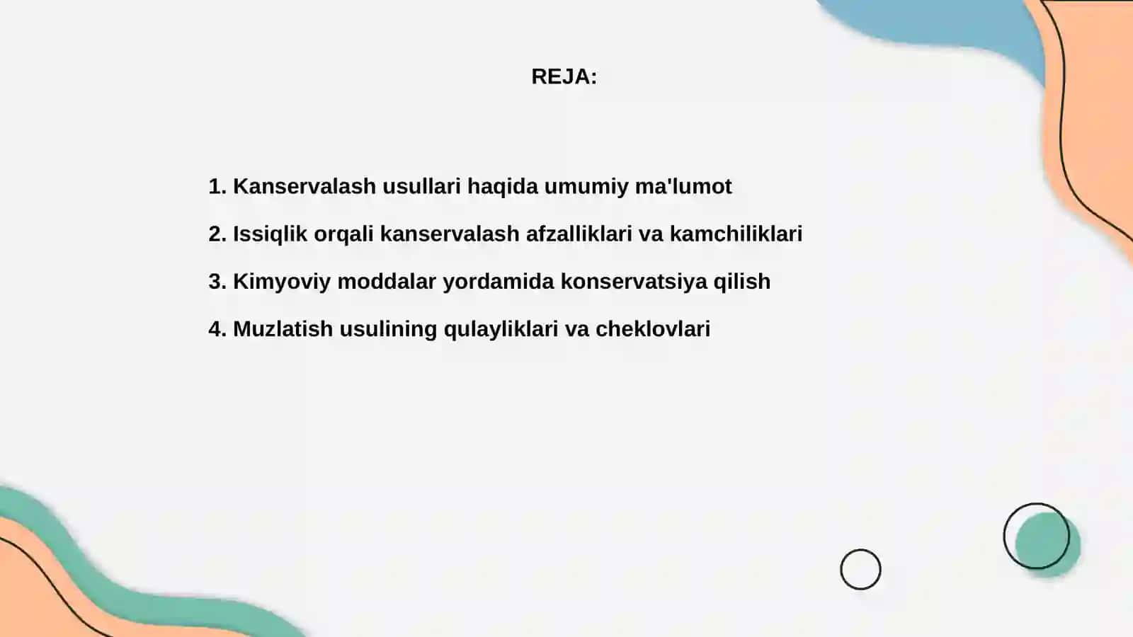 Kanservalashning qulayligi va kamchiligi 2