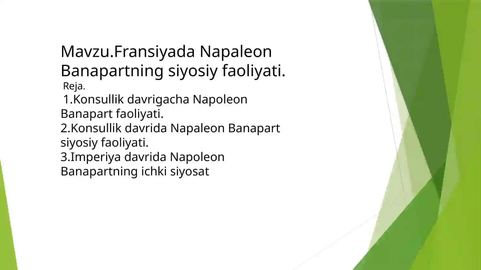 Fransiyada Napoleon Bonapartning siyosiy faoliyati 2