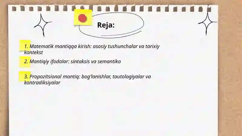 Matematik mantiq asoslari 2
