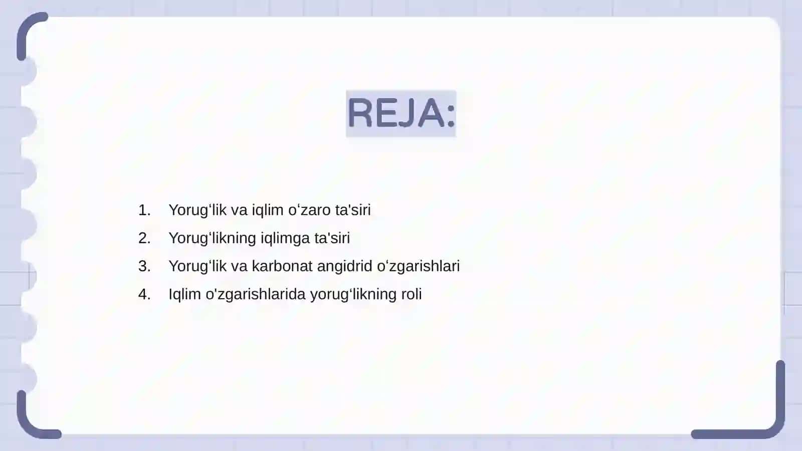 Yorugʻlik va iqlim oʻzaro ta'siri 2
