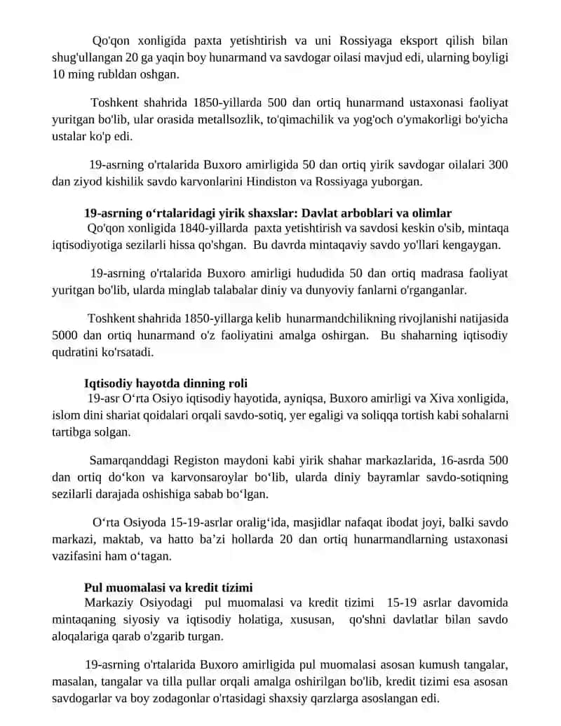 IX-XV asrlarda o'rta osiyodagi iqtisodiy fikrlar 2