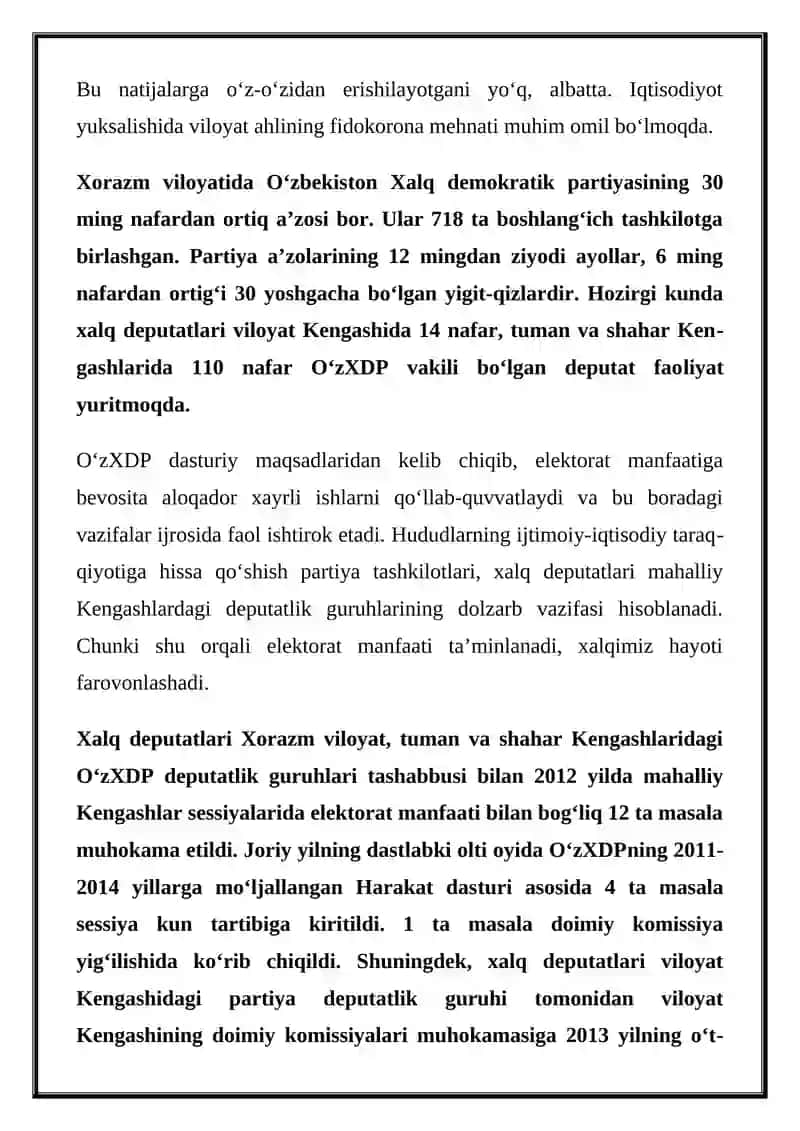 IJTIMOIY-IQTISODIY TARAQQIYOTGA MUNOSIB HISSA QO‘SHISH 2
