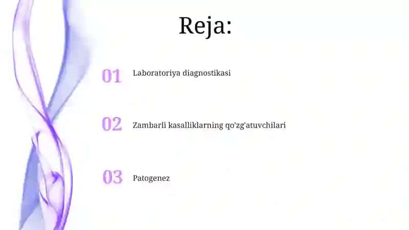 Zamburugʻli kasalliklarning qoʻzgʻatuvchilari, patogenezi, laboratoriya tashxisi 2