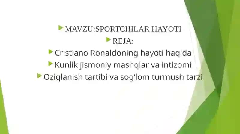SPORTCHILAR HAYOTI 2