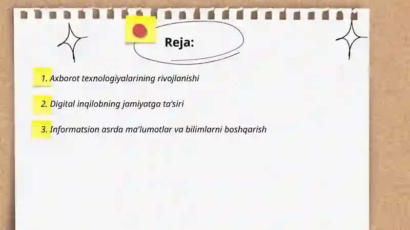 Axborot asrining o'ziga xos xususiyatlari 2