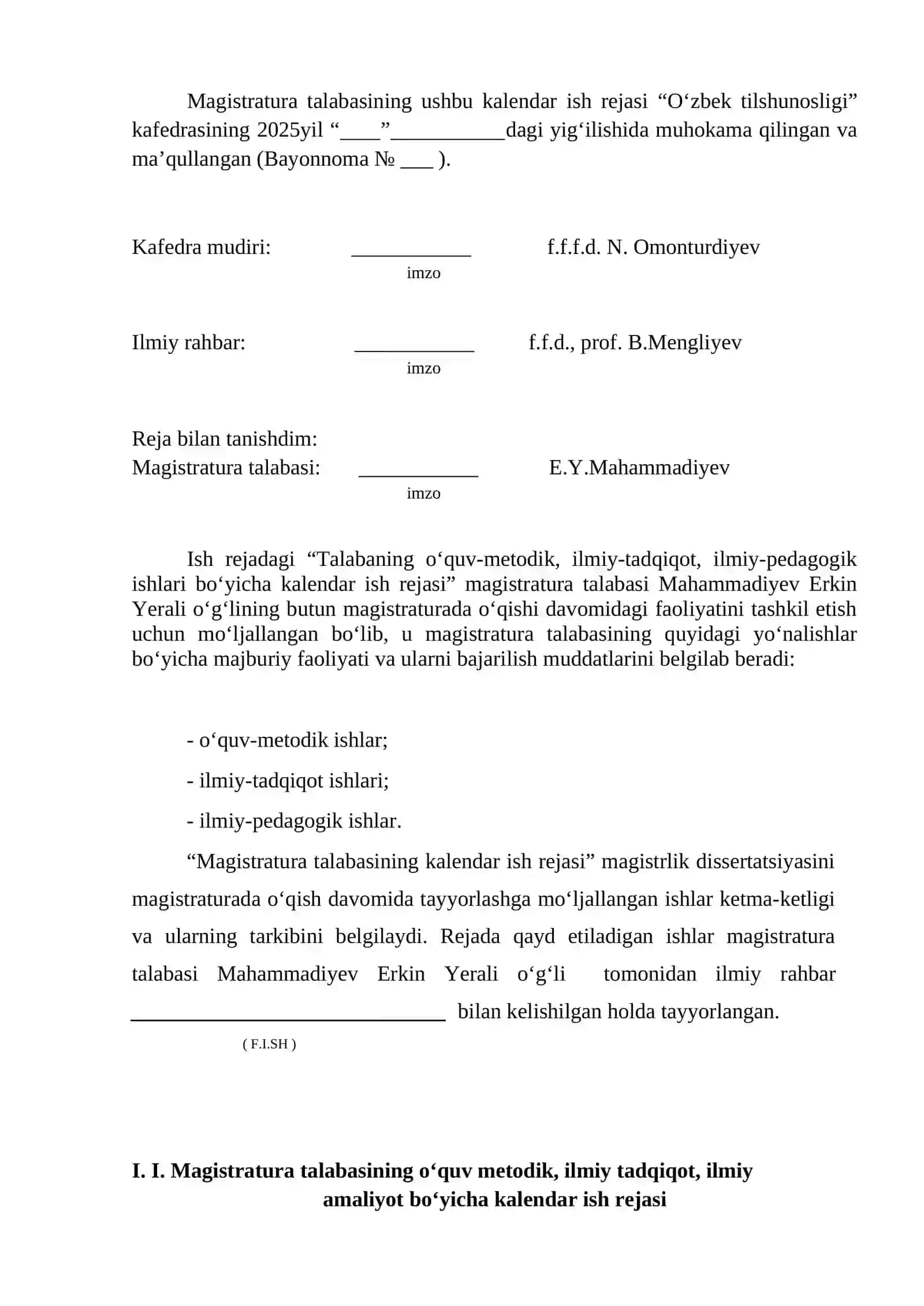 Lingvistika (oʻzbek tili) mutaxassisligi magistranti 2